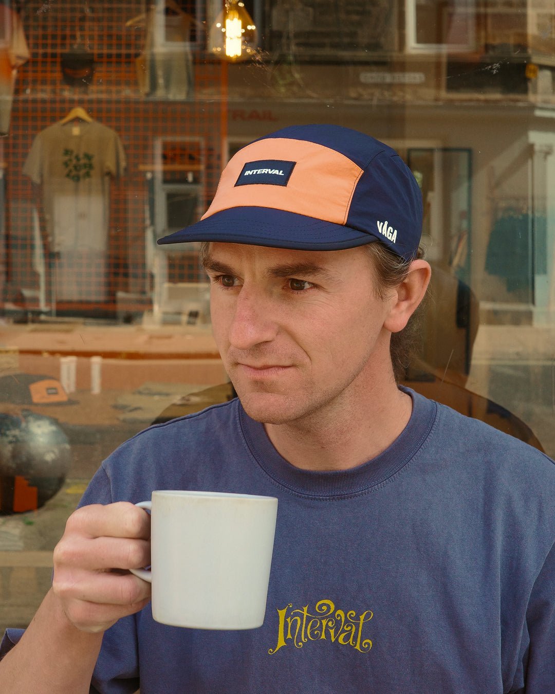 VÅGA x Interval Pacer Cap – Slate / Orange – Limited Edition - Interval Running