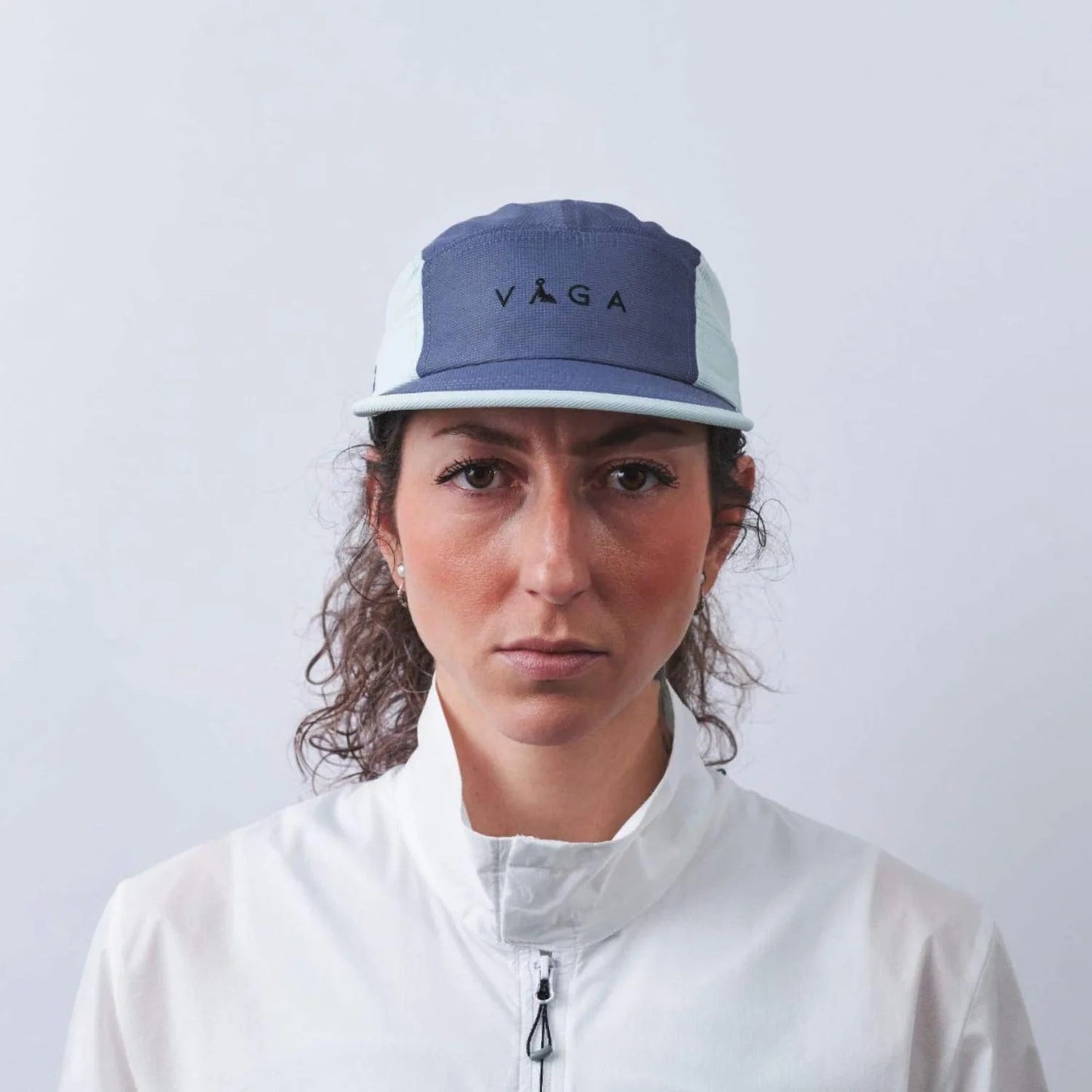 VÅGA Club Cap - Slate Blue / Mint - Interval Running