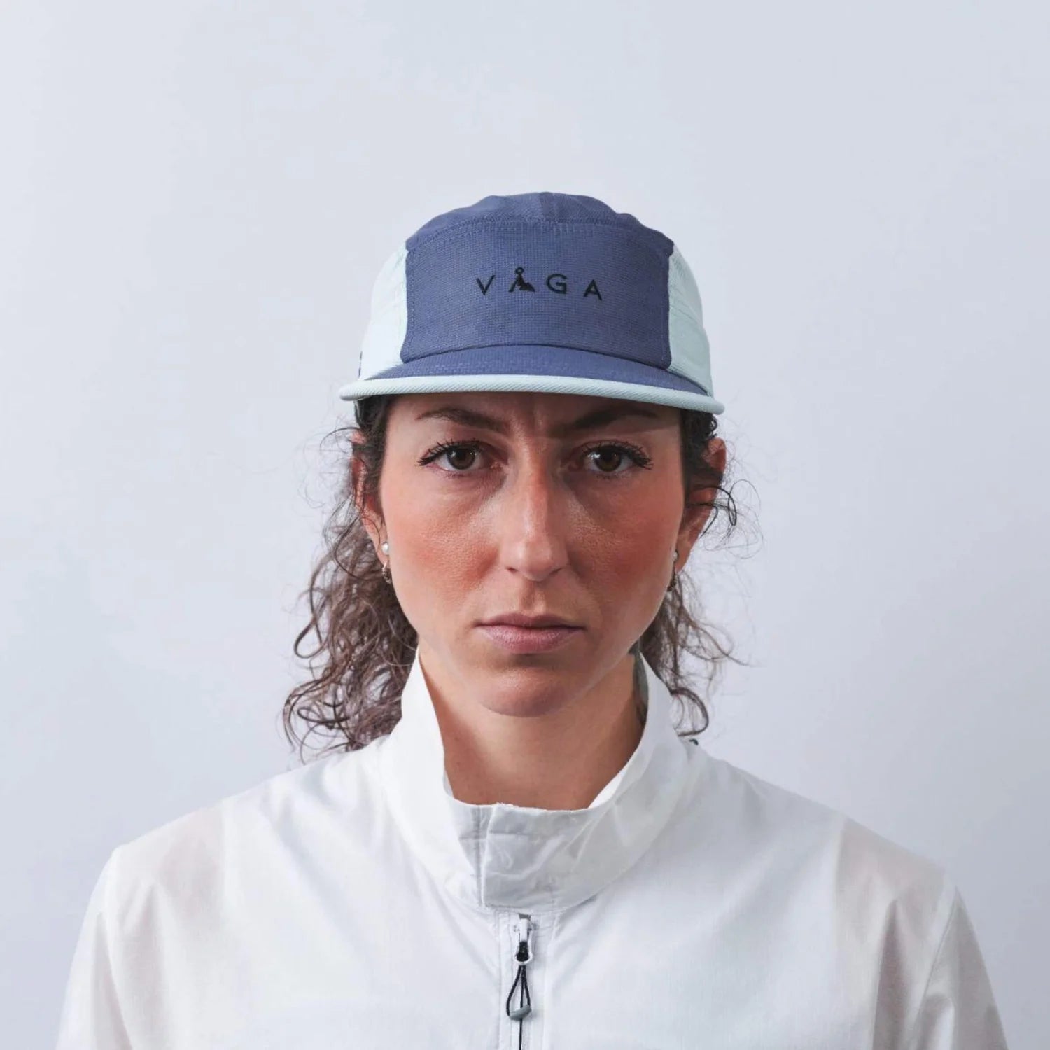 VÅGA Club Cap - Slate Blue / Mint - Interval Running