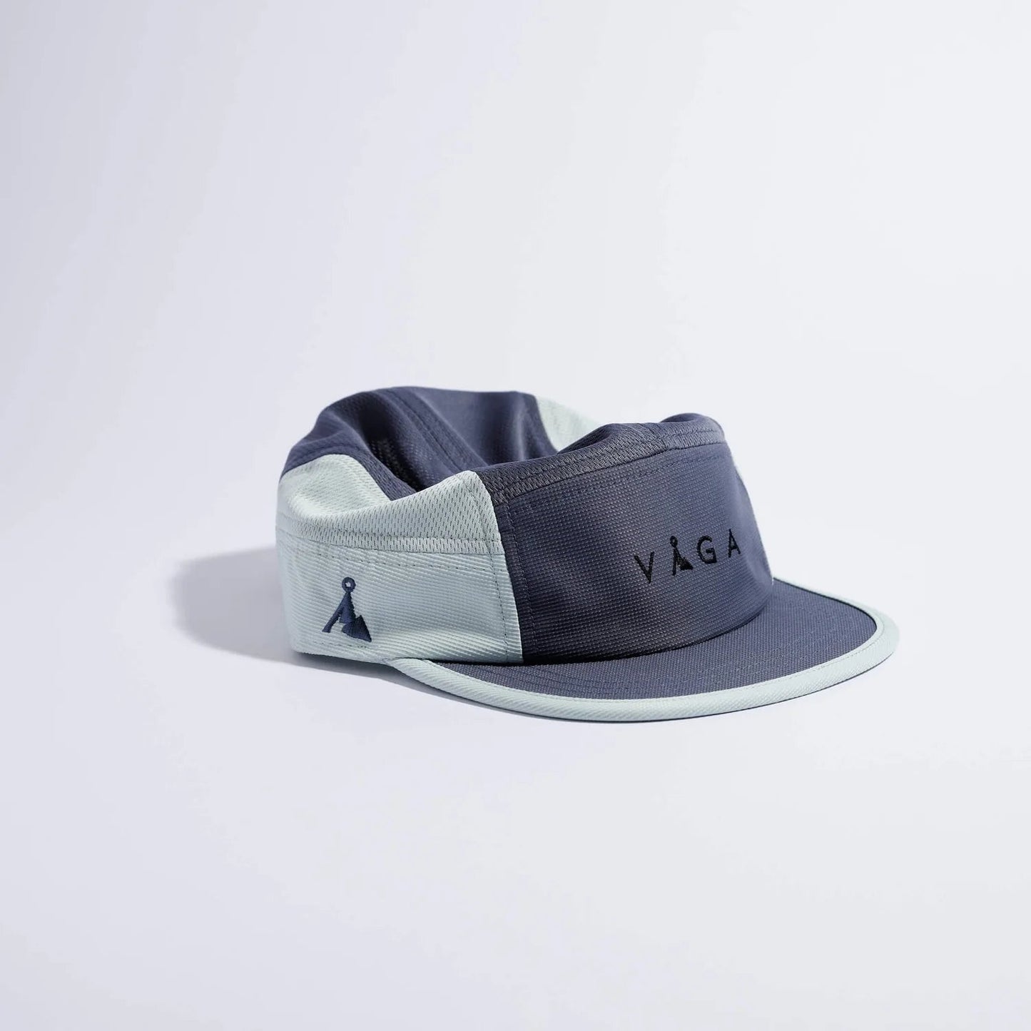 VÅGA Club Cap - Slate Blue / Mint - Interval Running