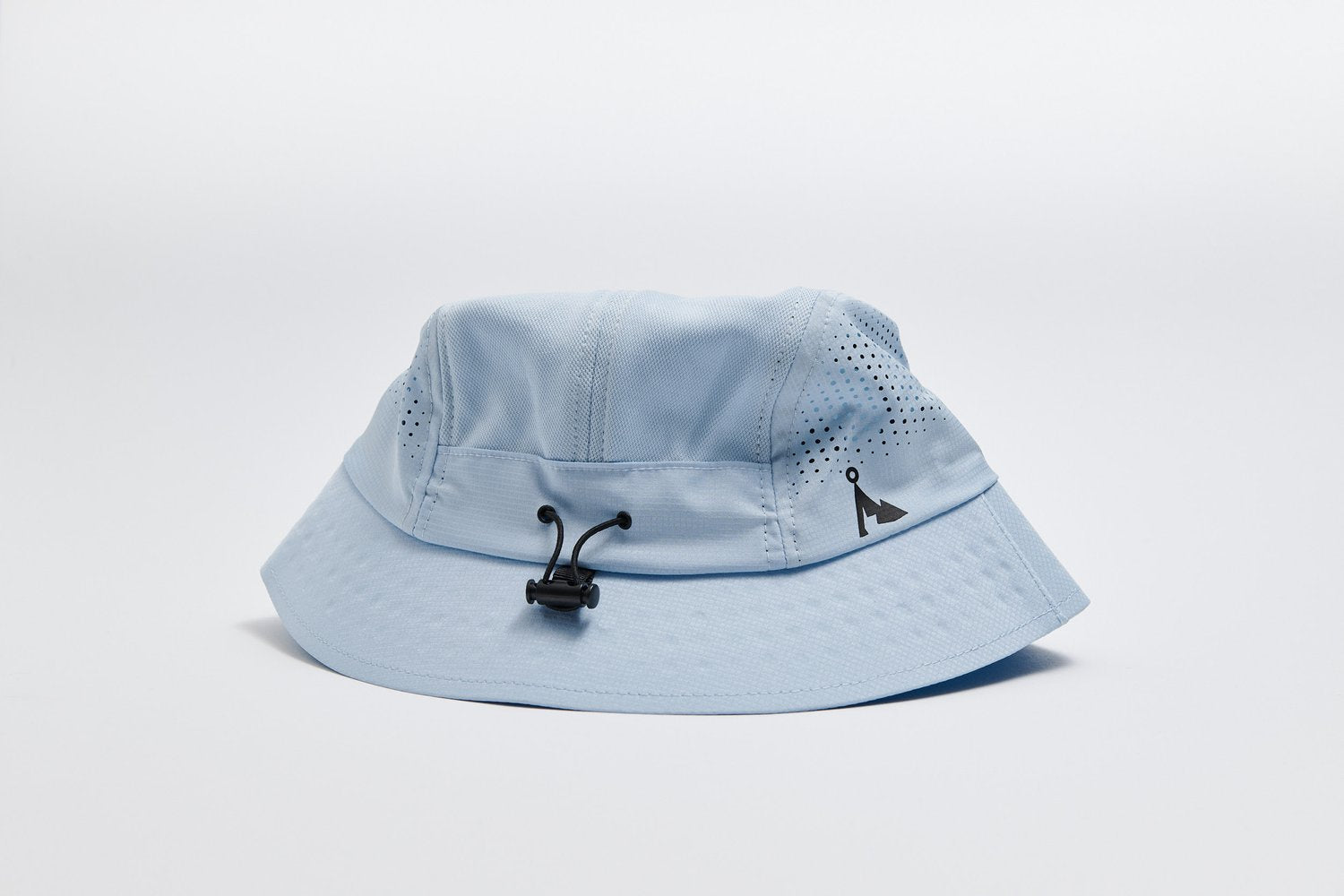 VAGA Feather Bucket Hat – Pastel Blue / Black - Interval Running
