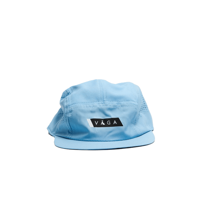 VÅGA Feather Racing Cap - Neon Blue / Black - Interval Running