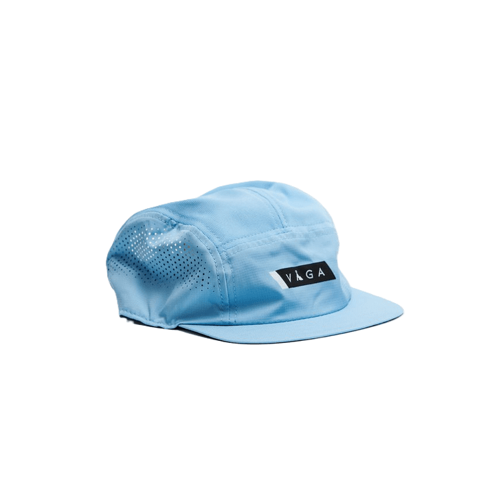 VÅGA Feather Racing Cap - Neon Blue / Black - Interval Running