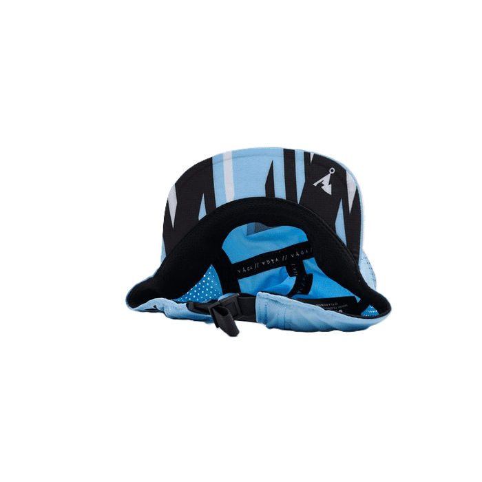 VÅGA Feather Racing Cap - Neon Blue / Black - Interval Running