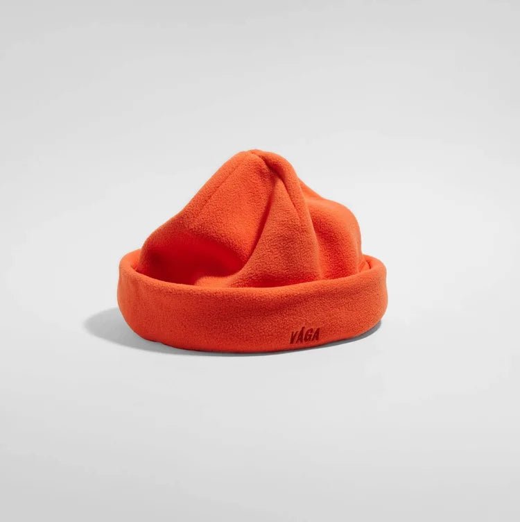 VÅGA Fleece Beanie - Orange - Interval Running