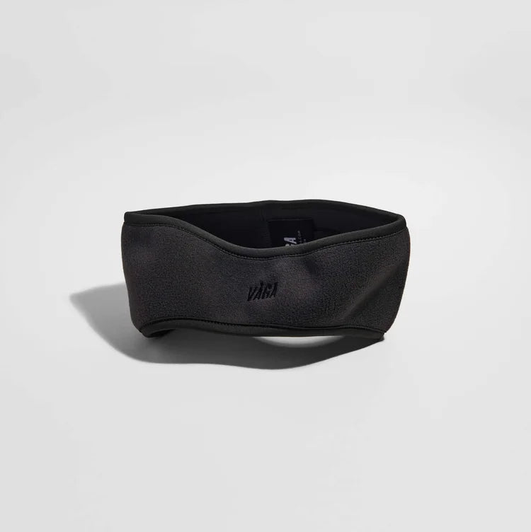 VÅGA Fleece Headband - Charcoal - Interval Running