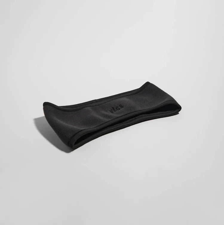 VÅGA Fleece Headband - Charcoal - Interval Running