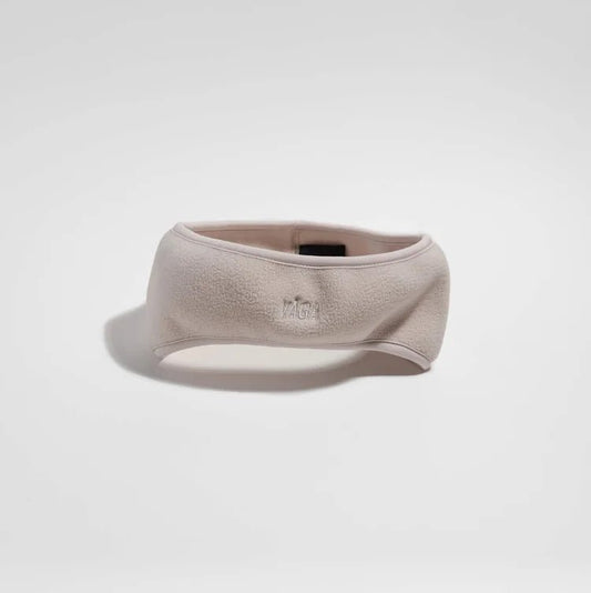 VÅGA Fleece Headband - Ecru - Interval Running