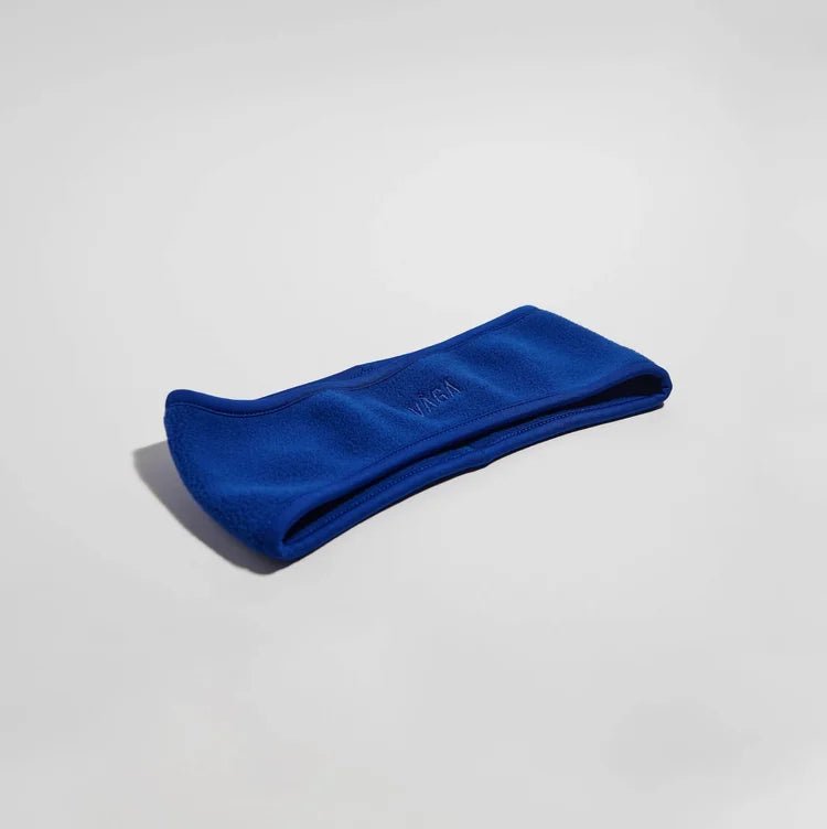 VÅGA Fleece Headband - Electric Blue - Interval Running