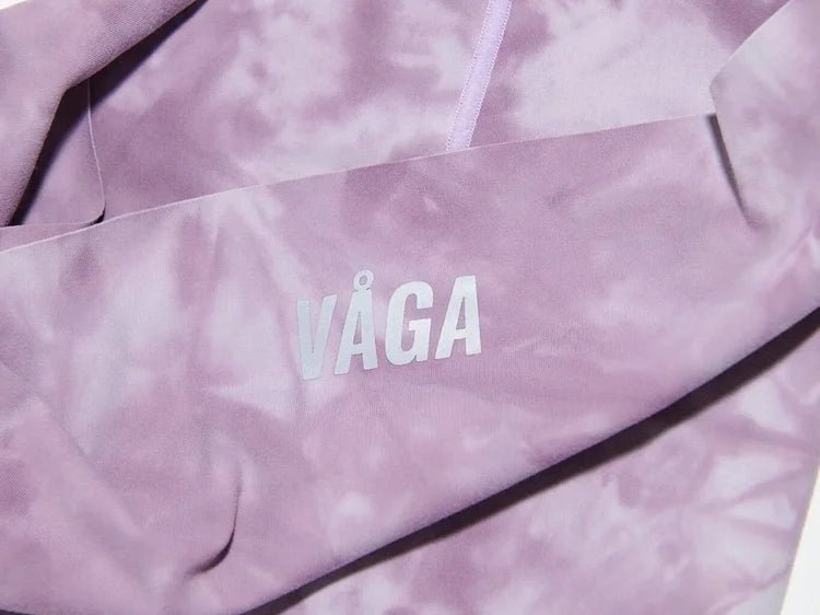 VÅGA Jersey Lightweight Neck Gaiter - Purple / Pink / Off White - Interval Running