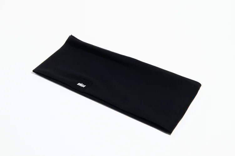 VÅGA Jersey Midweight Headband - Black - Interval Running
