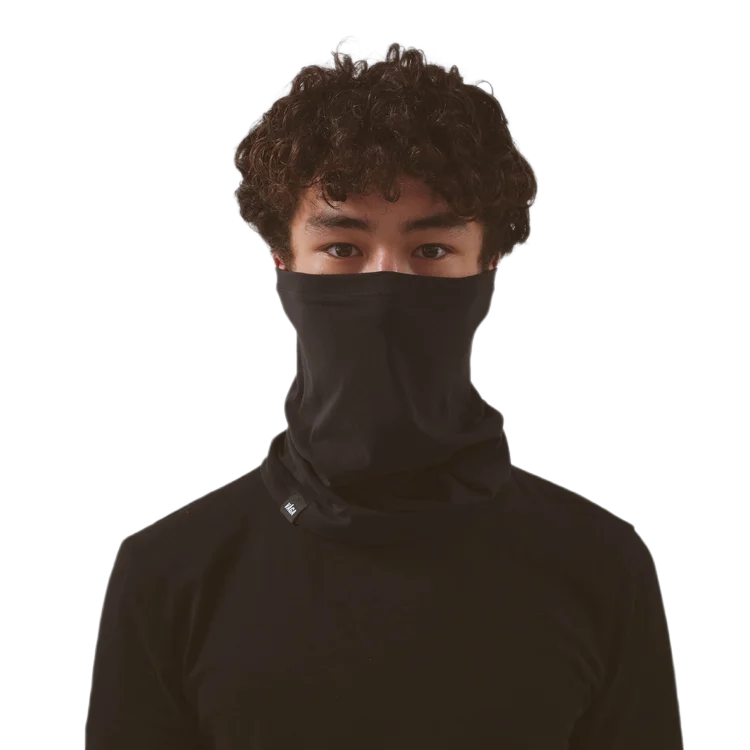 VÅGA Jersey Lightweight Neck Gaiter - Black / Charcoal
