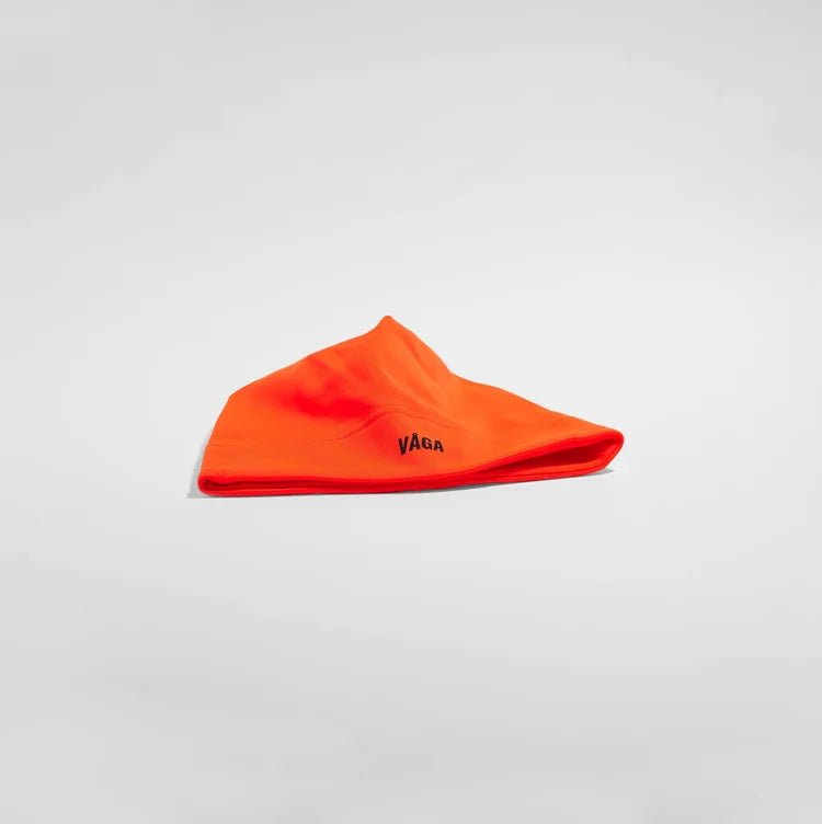 VÅGA Performance Skull Cap - Neon Orange - Interval Running