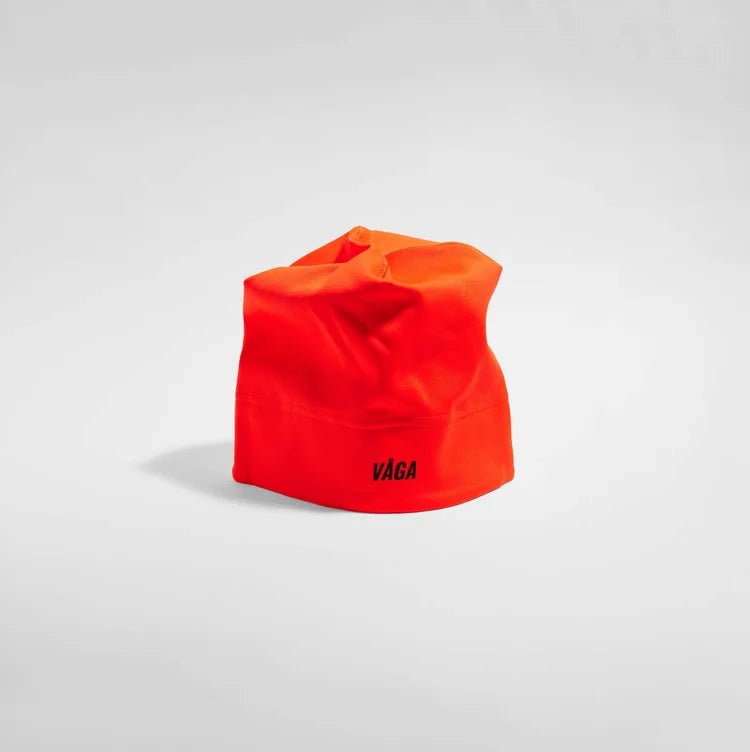 VÅGA Performance Skull Cap - Neon Orange - Interval Running
