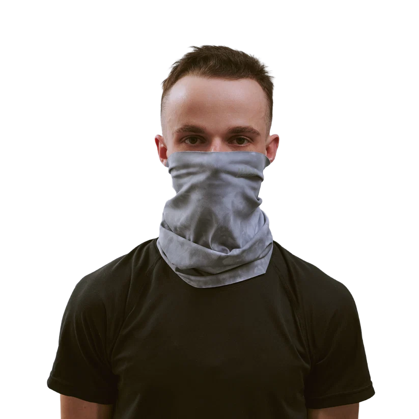 VÅGA Jersey Lightweight Neck Gaiter - Dark Grey / Light Grey