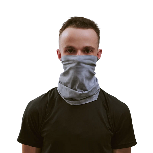 VÅGA Jersey Lightweight Neck Gaiter - Dark Grey / Light Grey